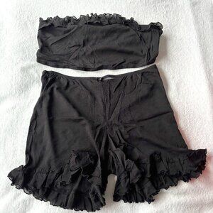 MADE IN CANADA - Bloomers and Lil Band-Aid Top - Black